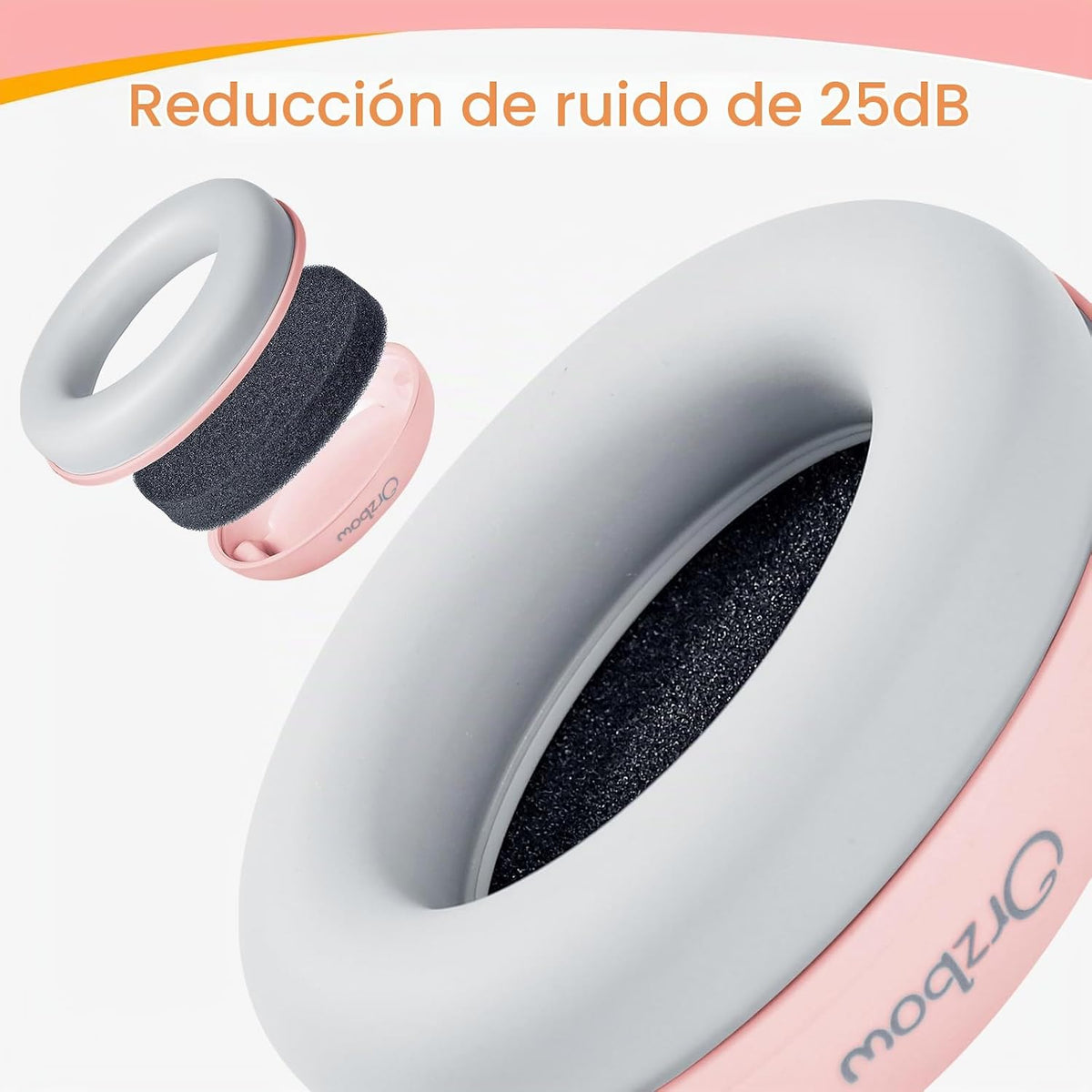 Orejeras 2 en 1 para bebé, protección contra ruido, auriculares con...