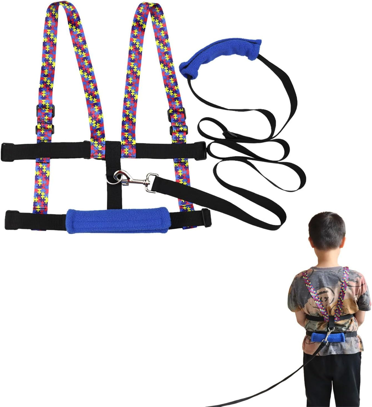 pinklilycare Arnés para caminar para niños mayores con asa de agarr...