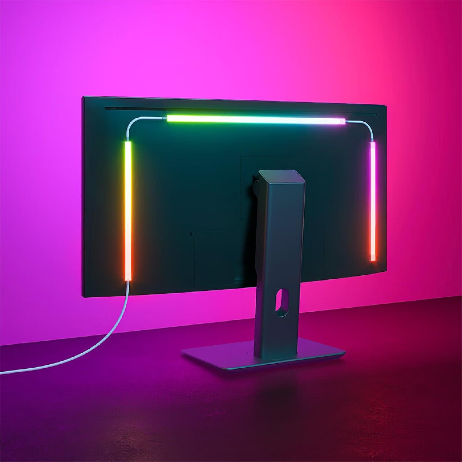 BLYGACN Monitor LED Retroiluminación, Pantalla RGB Luz de Escritori...