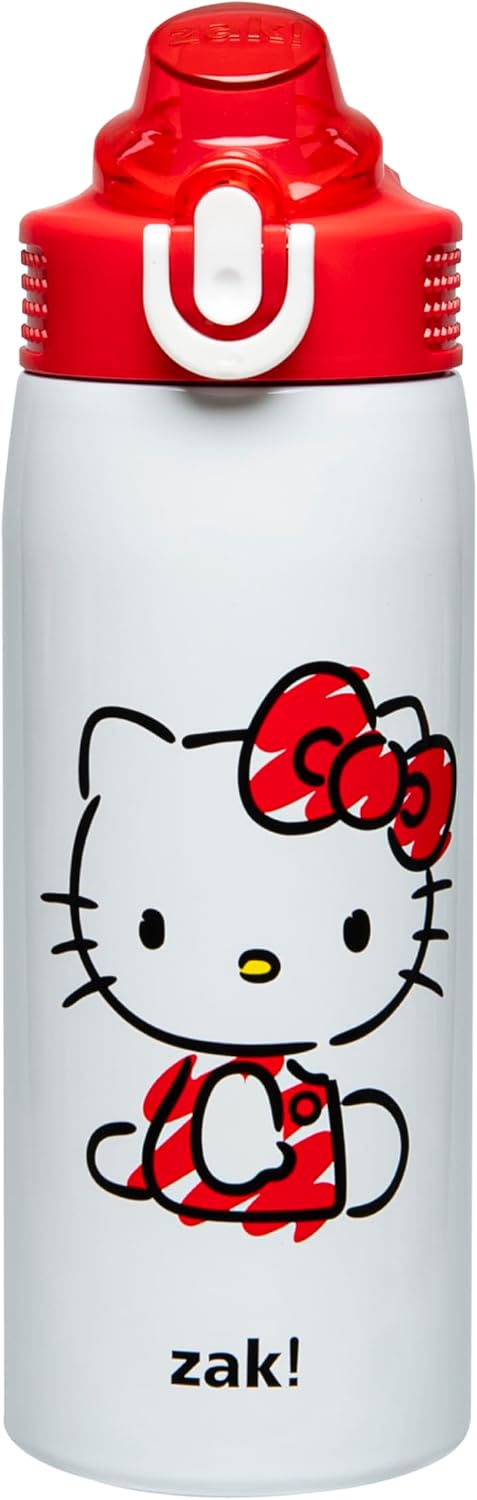 Zak Designs - Botella de agua para niños Sanrio Hello Kitty Sage de...