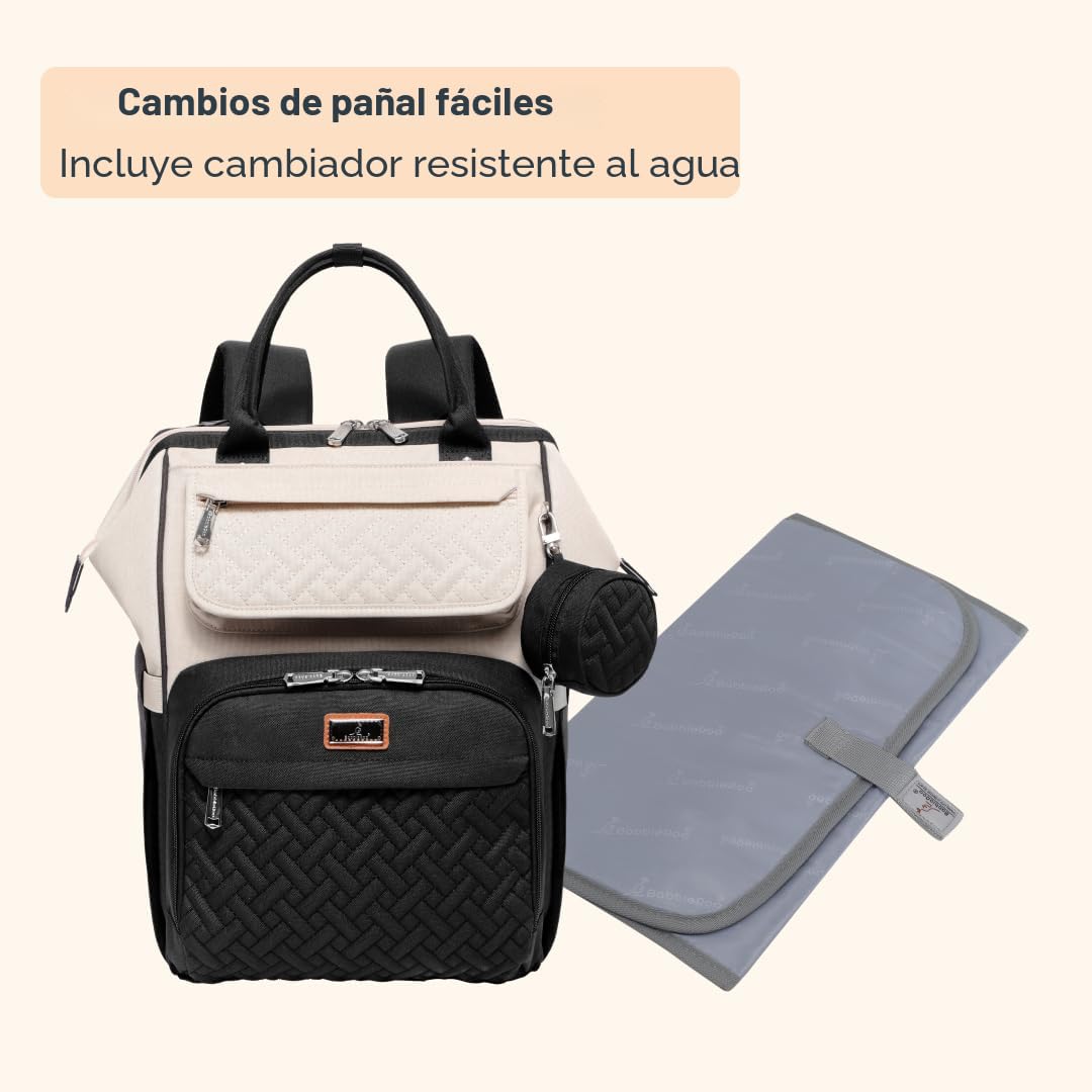 BabbleRoo - Mochila para pañales, bolsa de cambio de pañales multif...