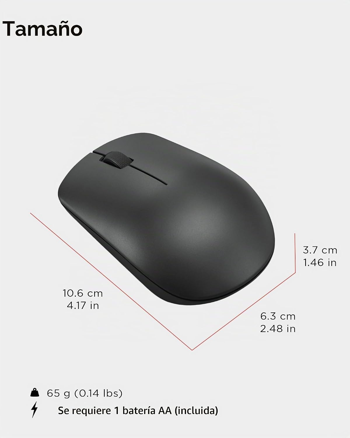 Lenovo Ratón inalámbrico 530 \u2013 Ratón de computadora de tamaño...