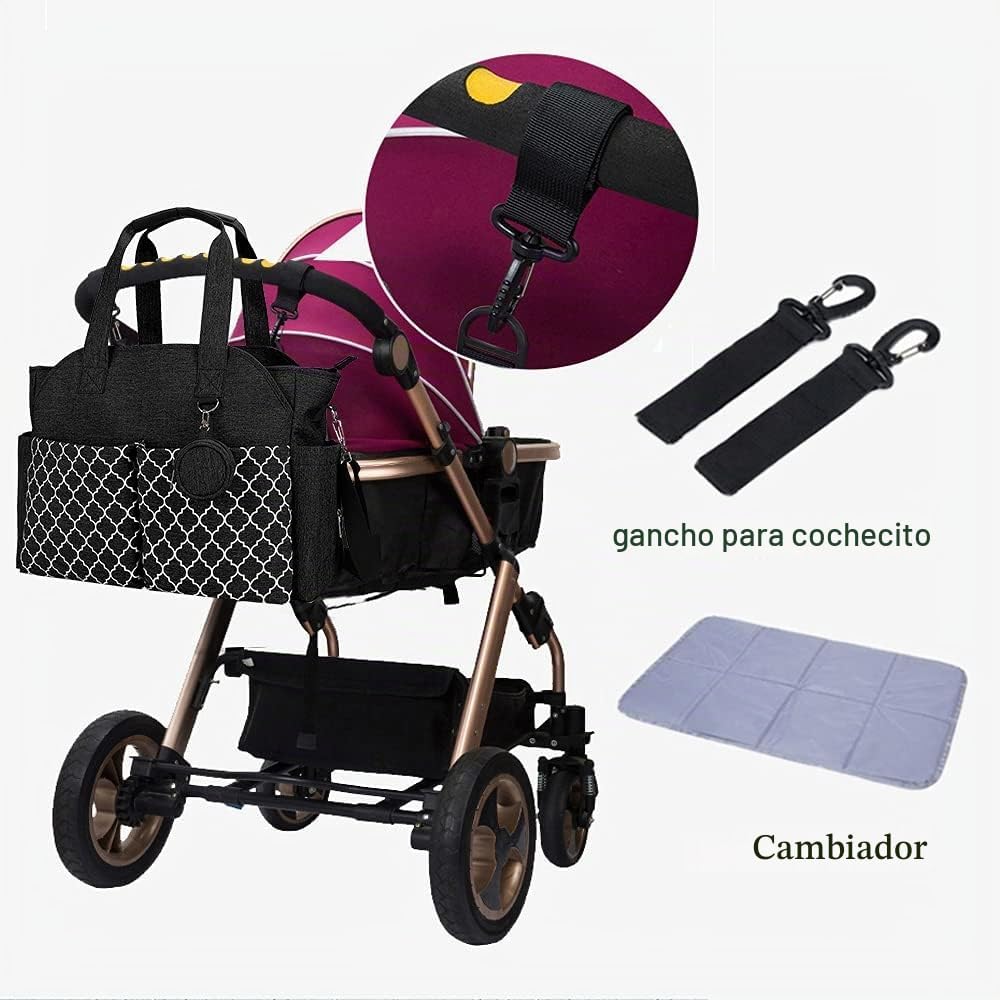 Lmbabter Bolsa de pañales con cambio de estación de cambio Bolsa de...