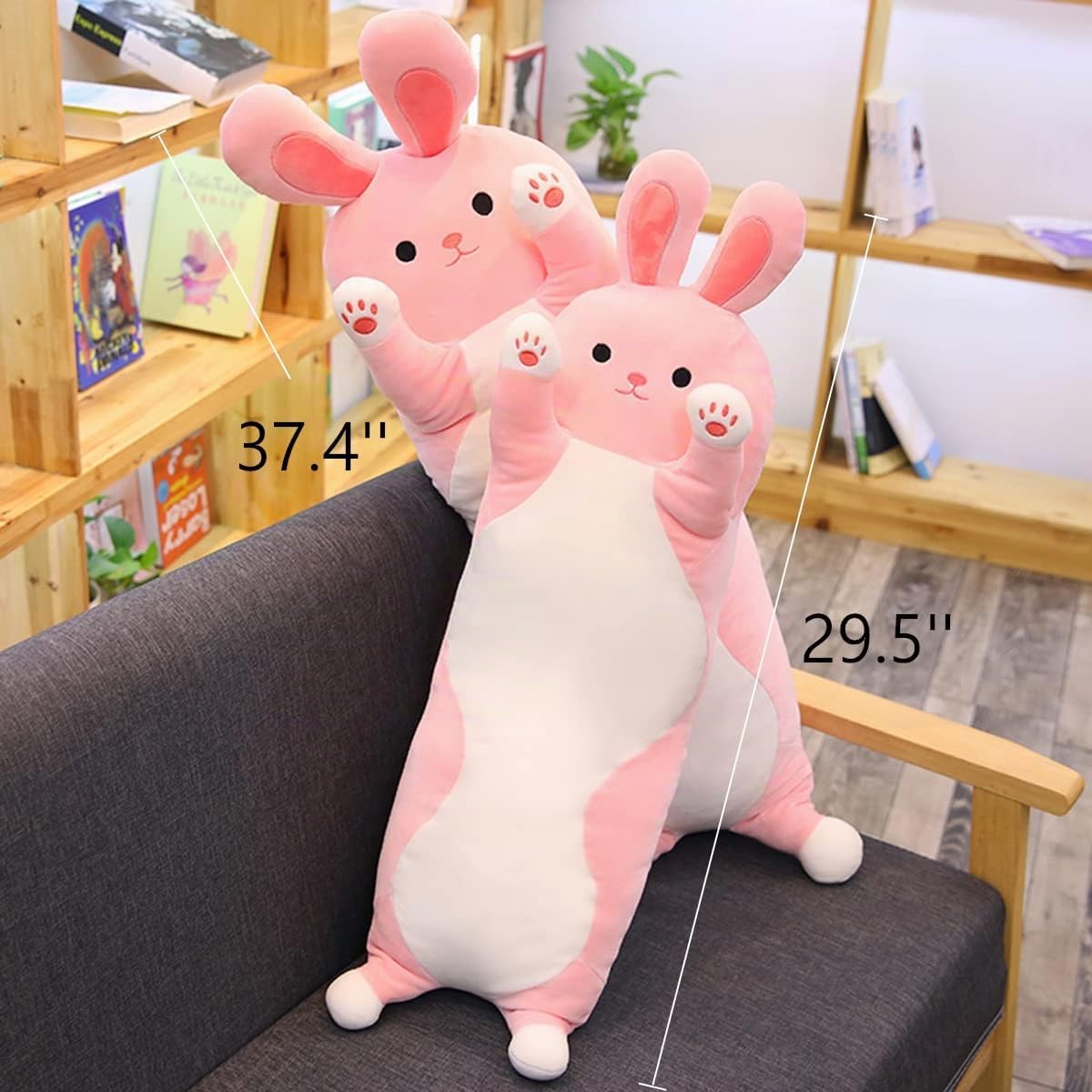 Rexinc Animales de peluche de conejo gigante de 37.40 pulgadas, alm...