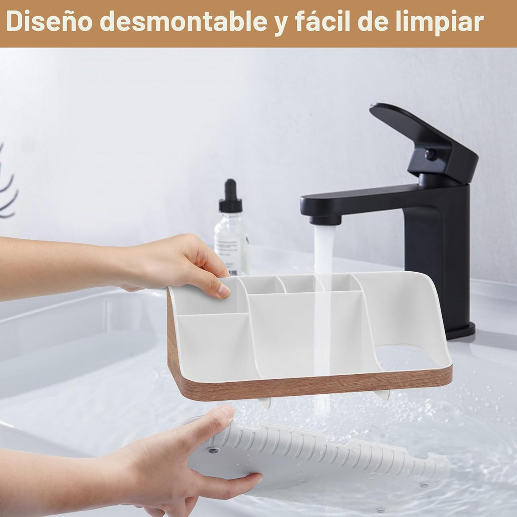 GFWARE Organizador de Encimera de Baño - Desmontable de 7 Ranuras p...