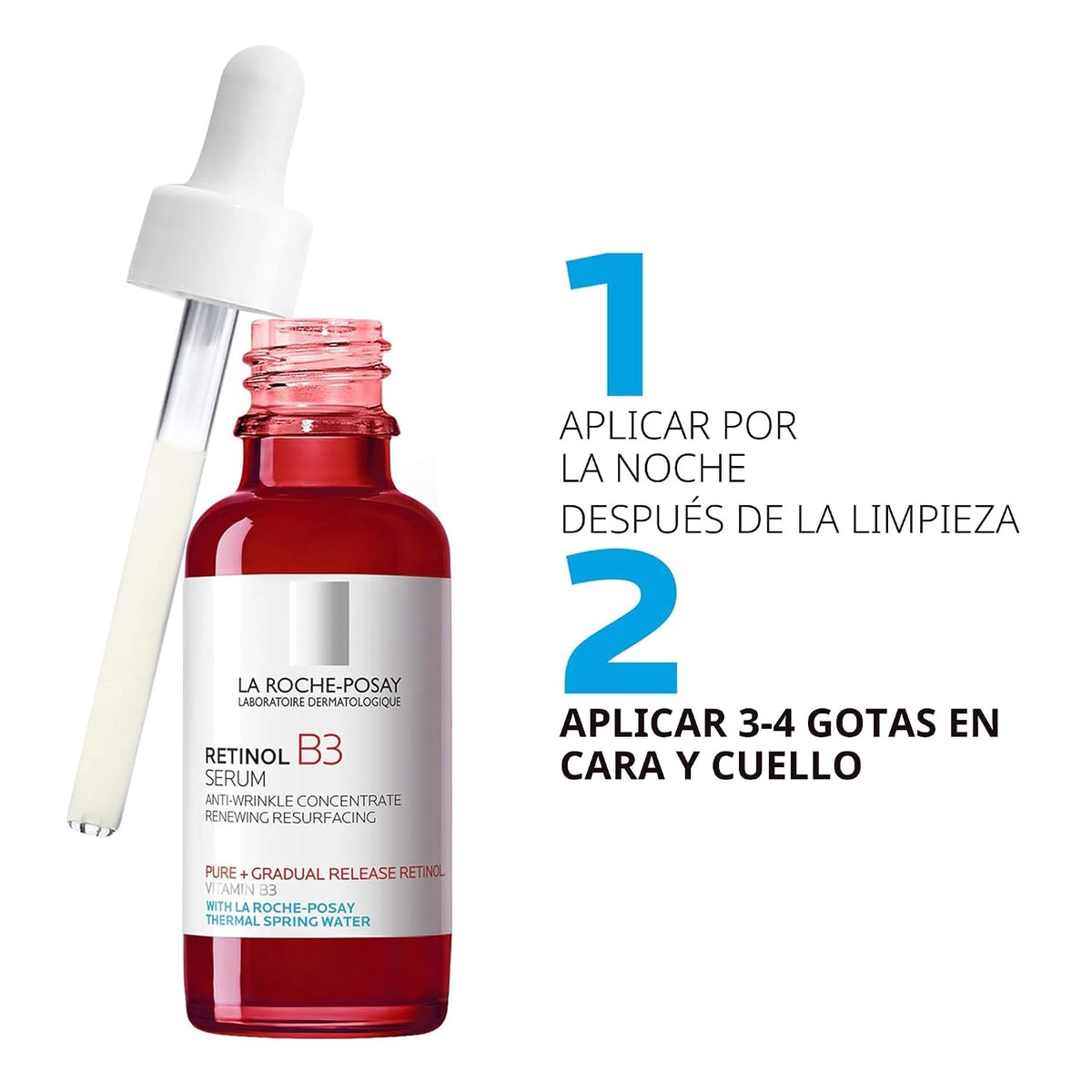 La Roche-Posay Retinol Face Serum with Niacinamide &amp; Hyaluronic...