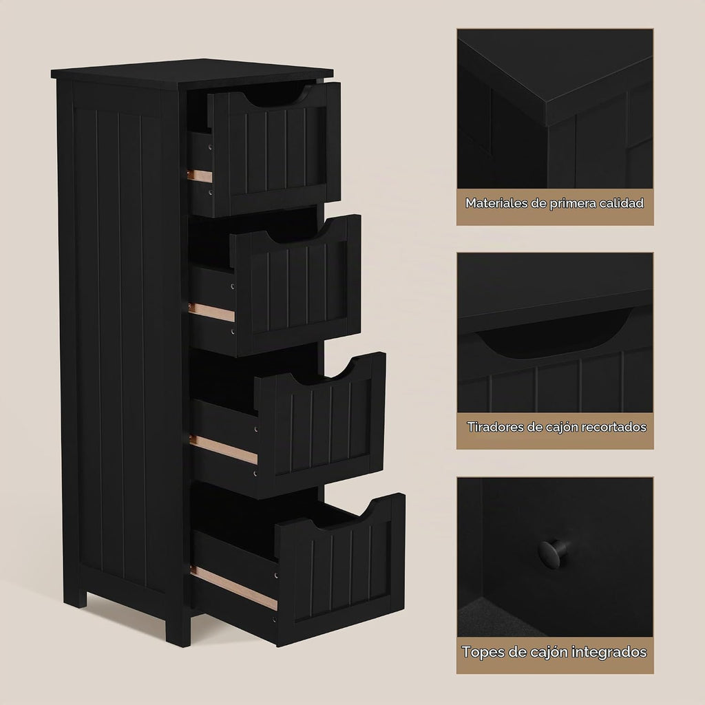 Yaheetech Gabinete de almacenamiento para baño, 12 pulgadas de anch...