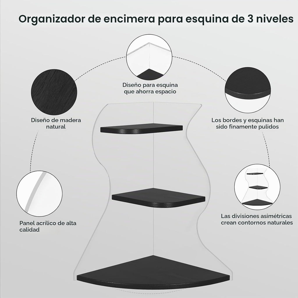 UJQSUN Organizador de mostrador de baño, organizador de mostrador d...