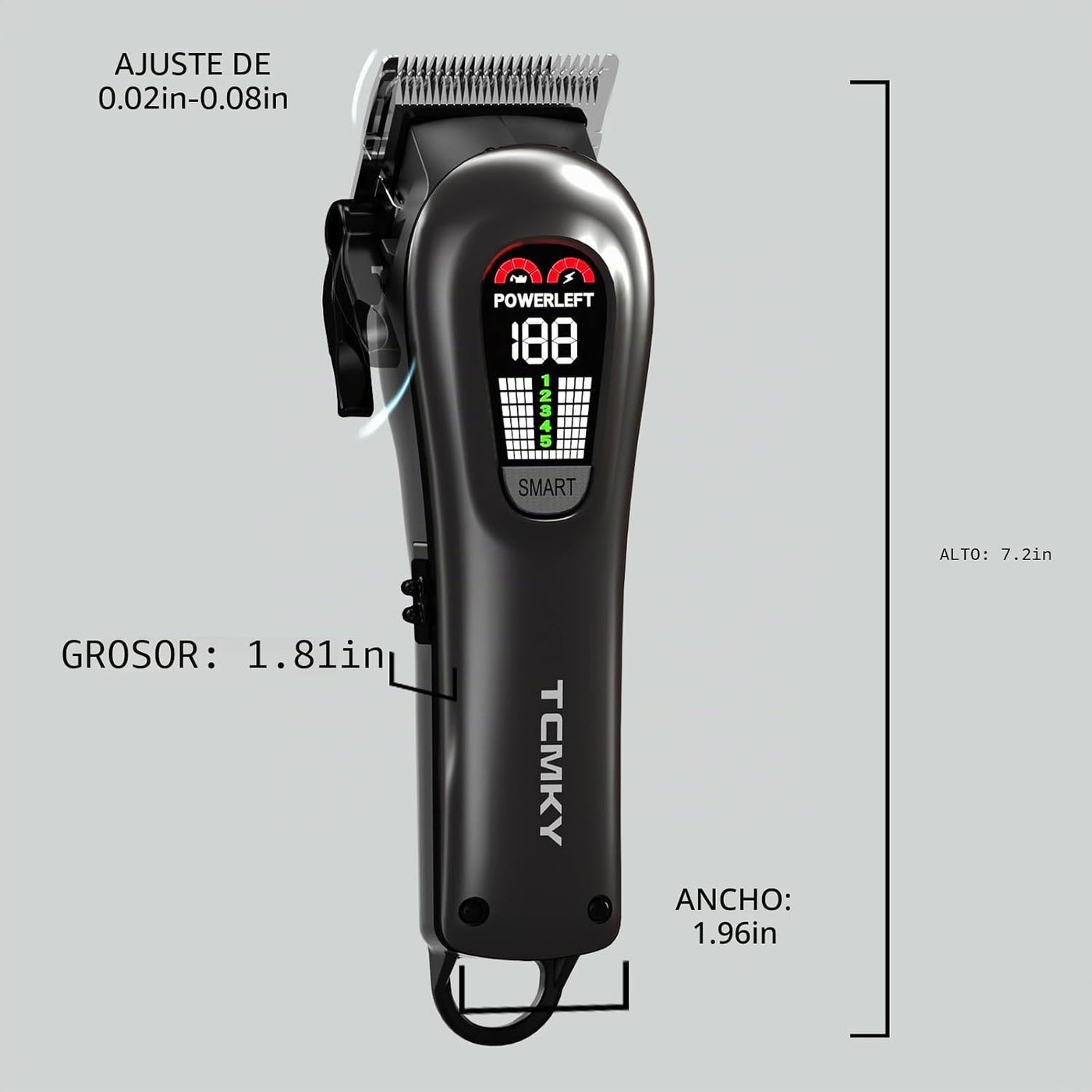 TCMKY Cortapelos para hombres, recortadora de pelo profesional para...