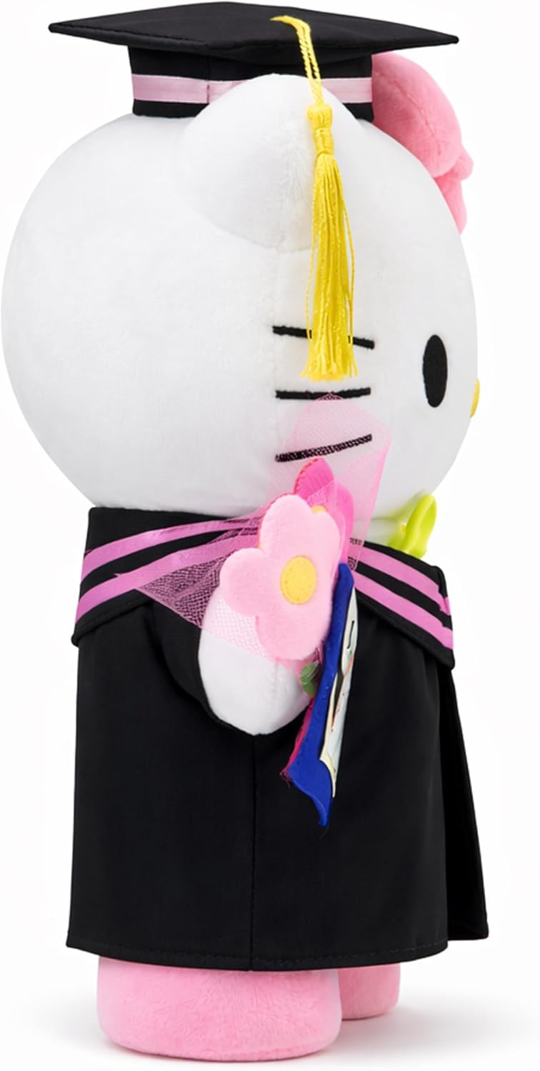 RELIGES Gato de peluche de graduación de 11 pulgadas, animal de pel...