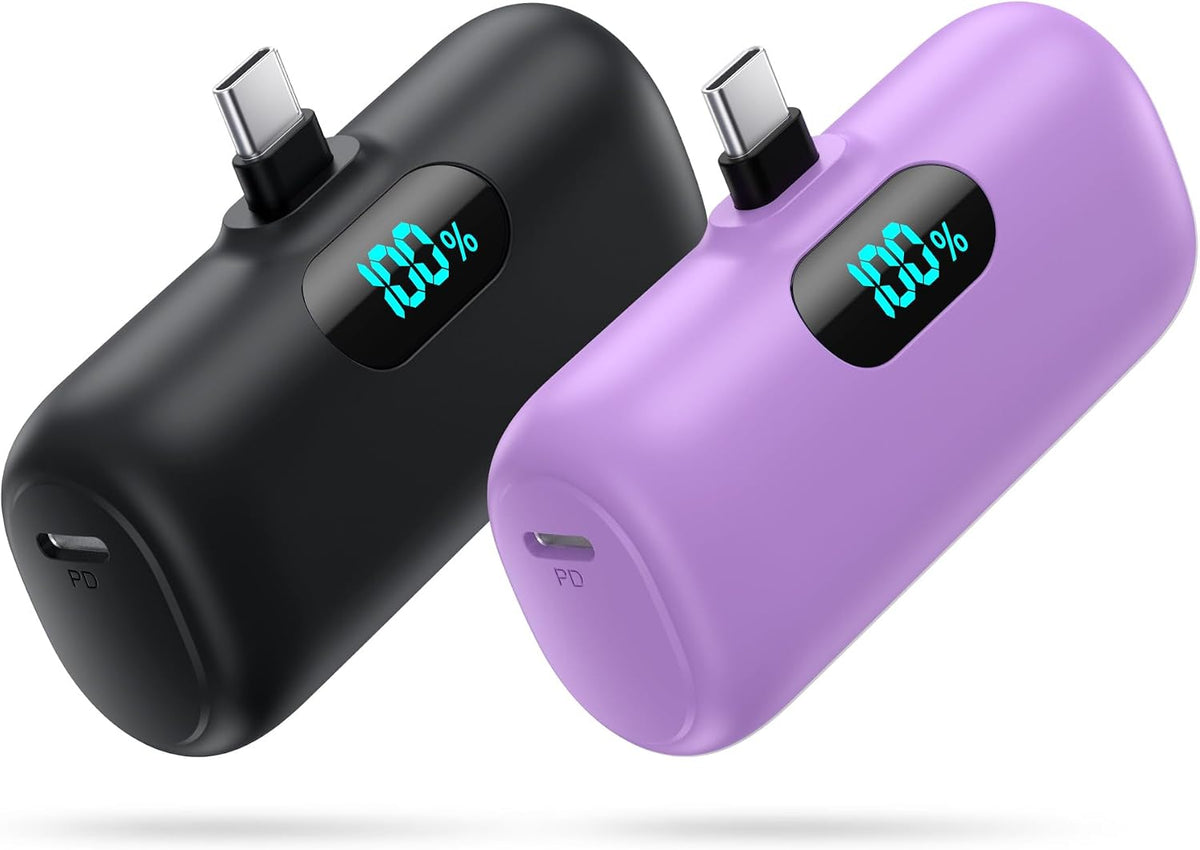 [Paquete de 2] Cargador portátil para iPhone 17\/16\/15, mini USB C...