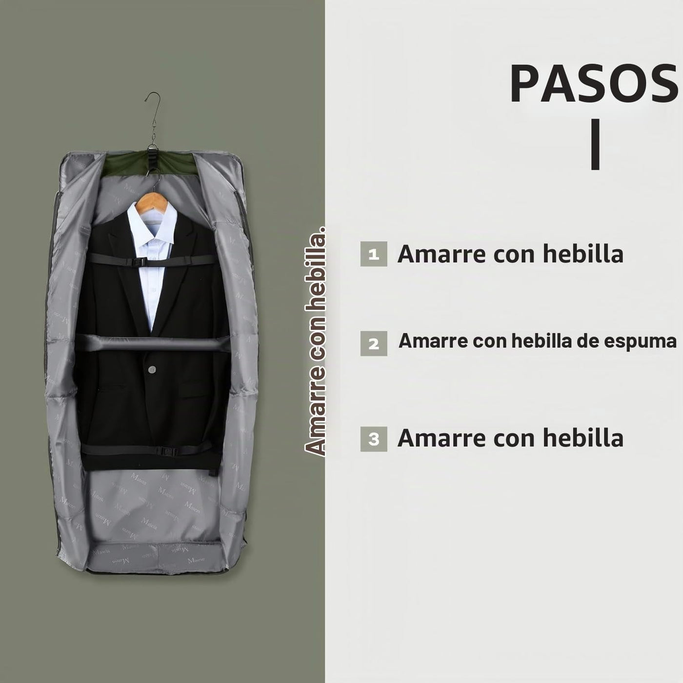 MATEIN Bolsa de Ropa para Viaje, Bolsa Grande Convertible de Equipa...