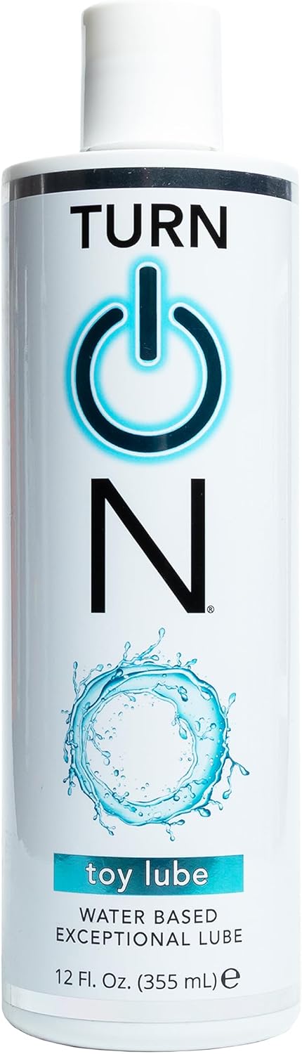 Turn On Lubricante a base de agua Toy-Safe, no mancha, fácil de lim...