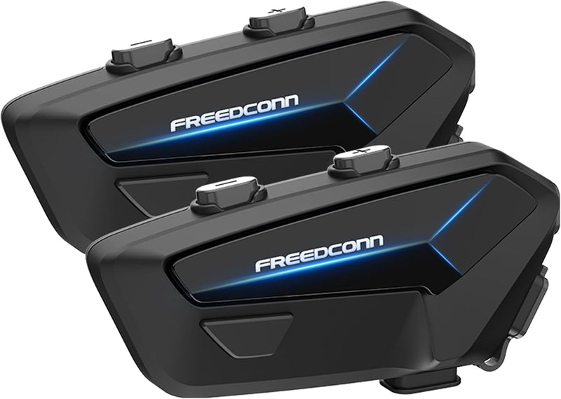 FreedConn FX Plus Casco Bluetooth para Motocicleta con Auriculares,...