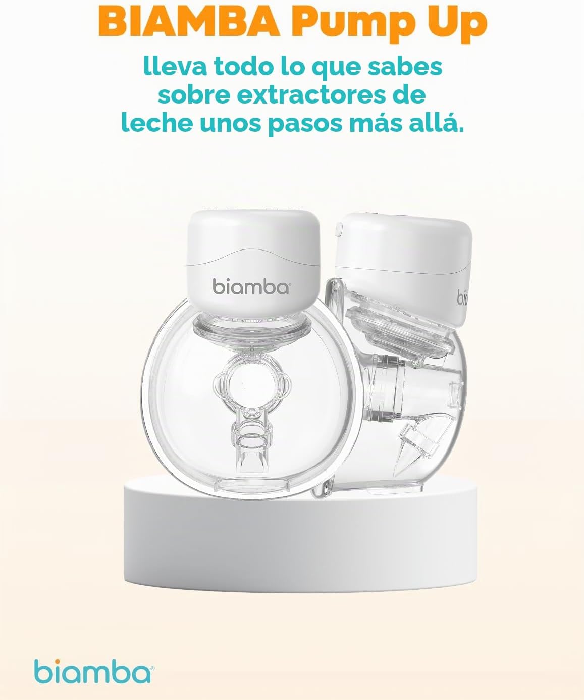 Biamba Extractor de leche portátil Pump Up manos libres, extractor...