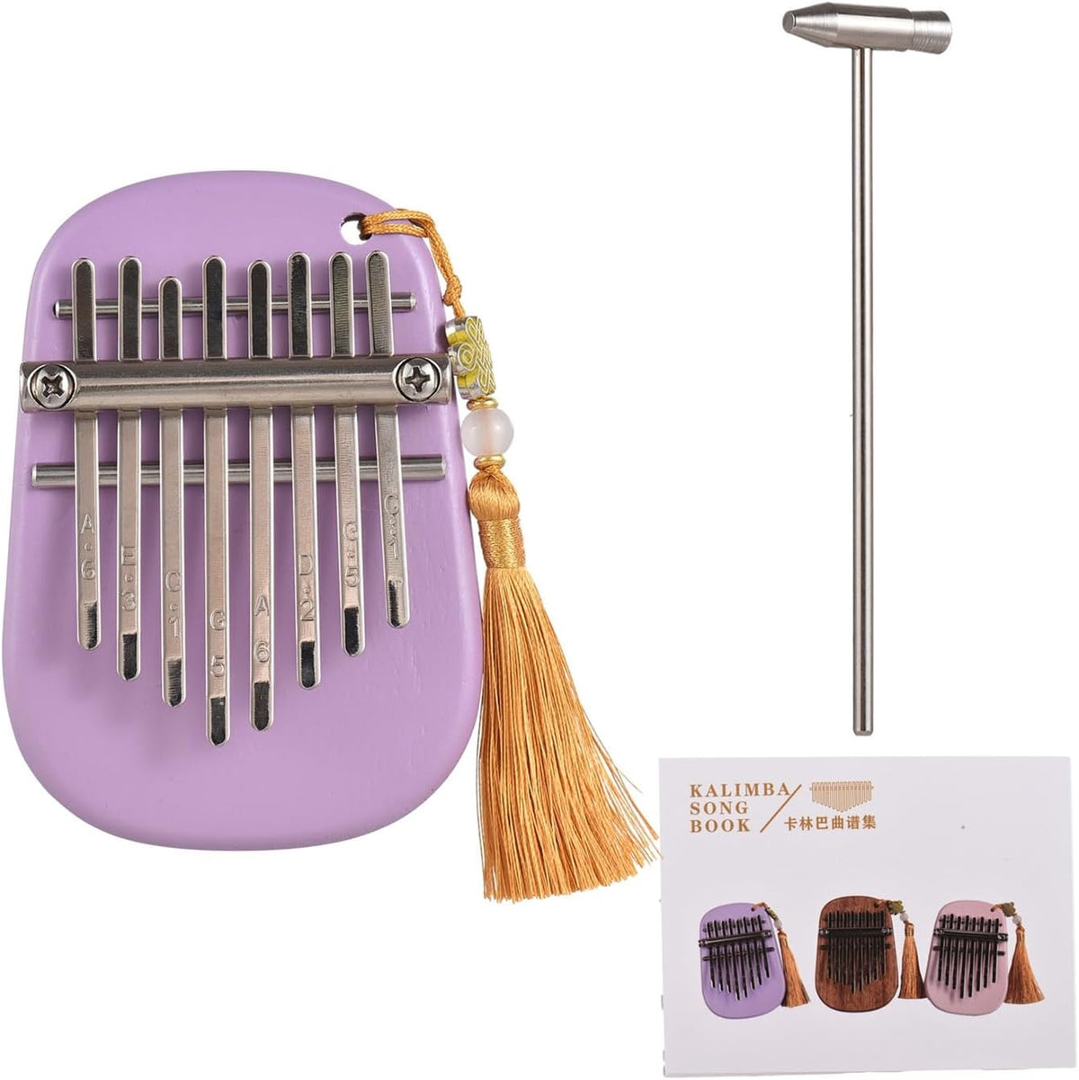 LiebeWH - Piano de pulgar Kalimba de 8 teclas, portátil exquisito m...