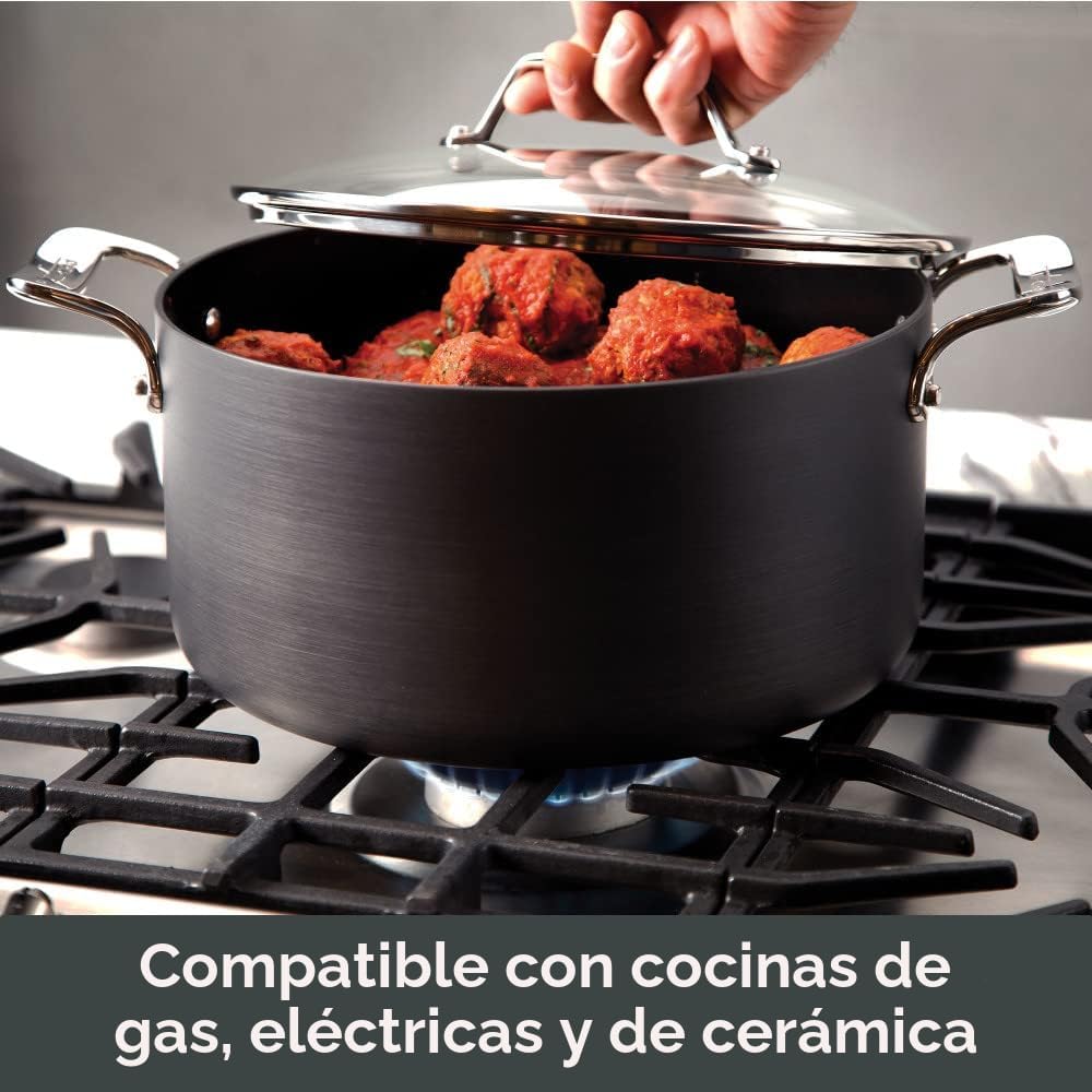 All-Clad Essentials - Juego de 4 sartenes antiadherentes anodizadas...