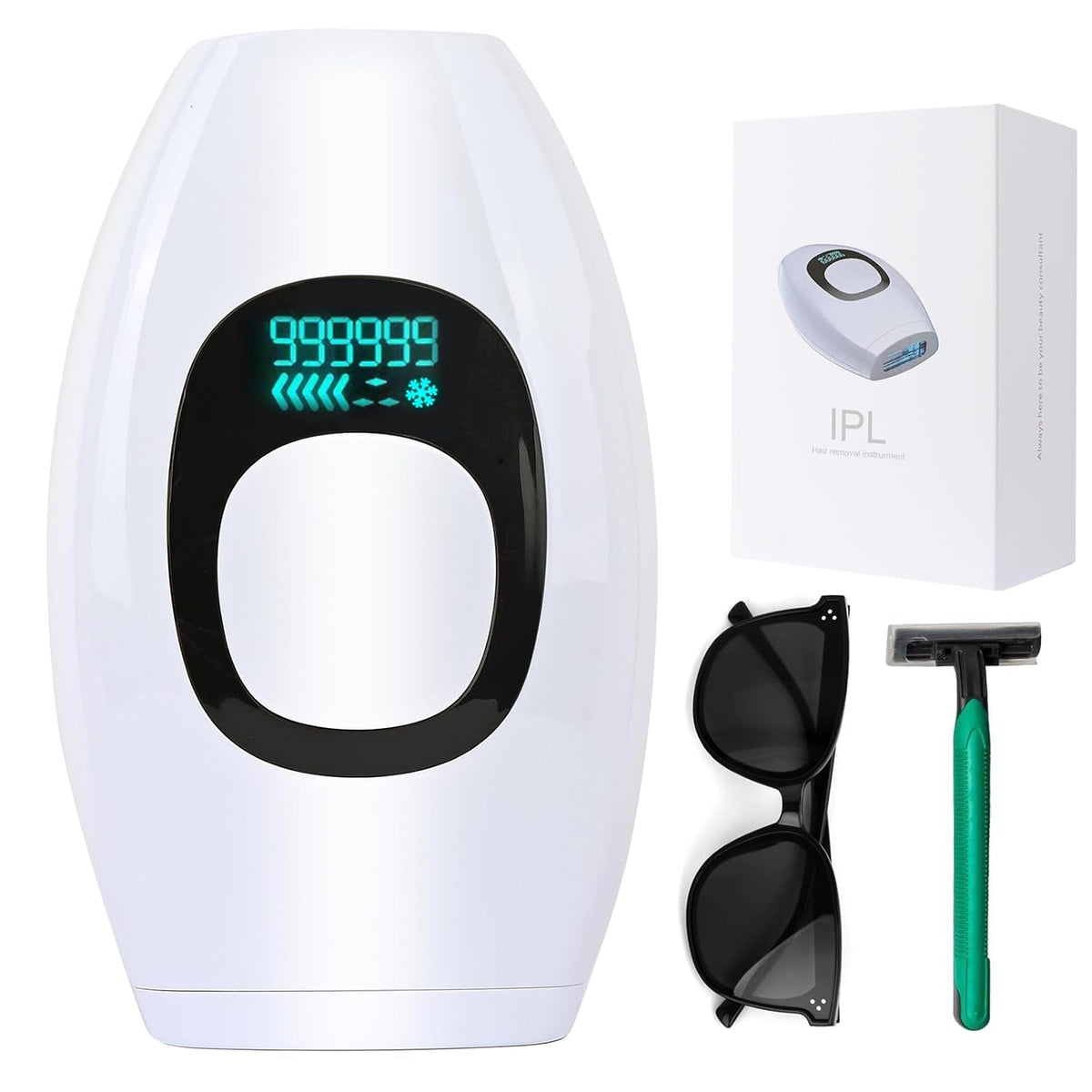 Depilación láser IPL para mujeres y hombres, depiladora facial perm...