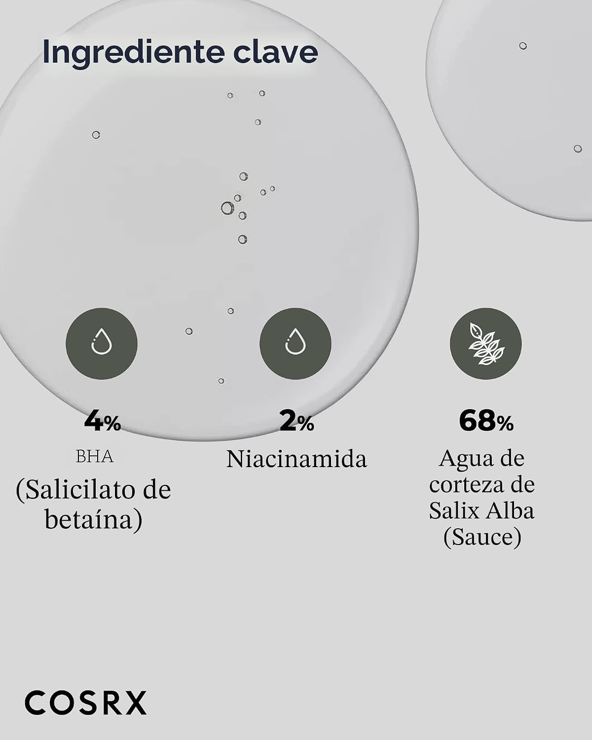 Líquido potente Cosrx BHA para puntos negros, 3.38 onzas líquidas |...