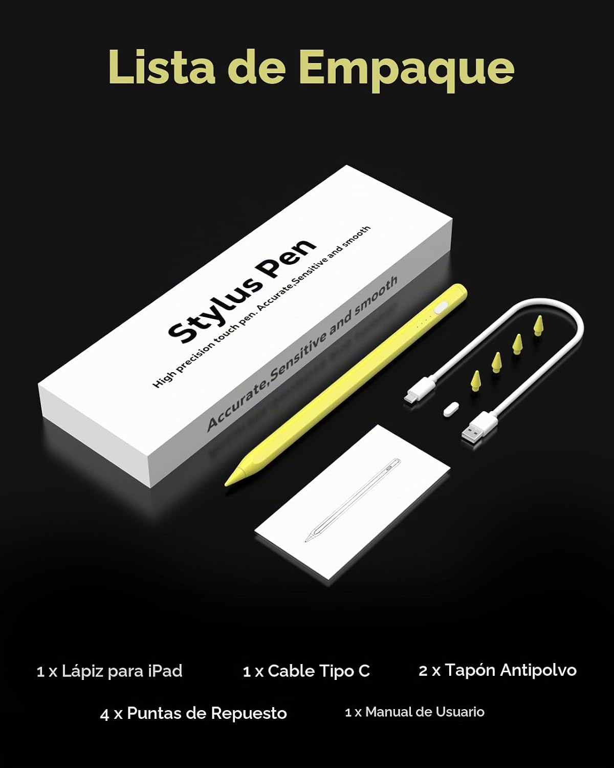 MoKo Lápiz para iPad (A16) 11ª 10ª generación, carga rápida USB-C,...