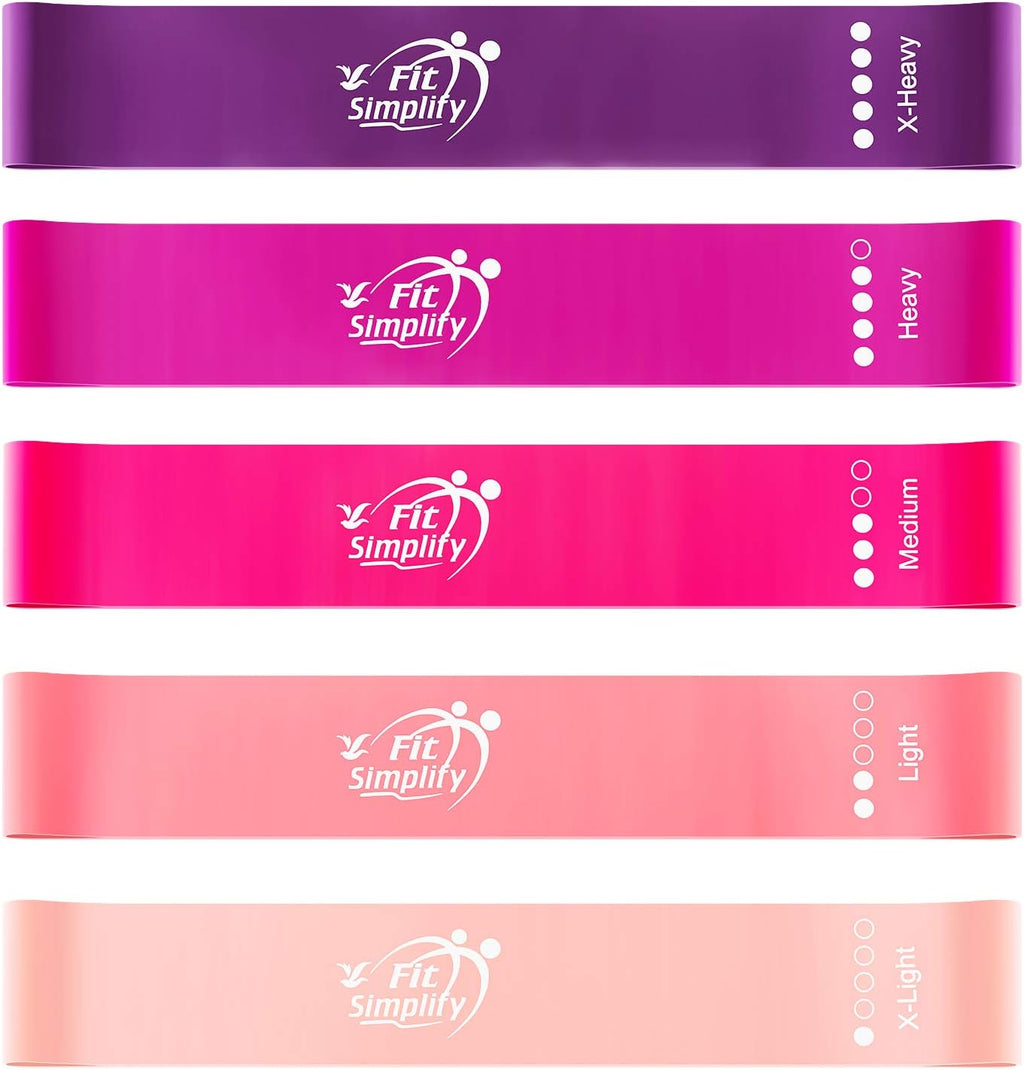 Bandas de ejercicios de bucle de resistencia de Fit Simplify con gu...