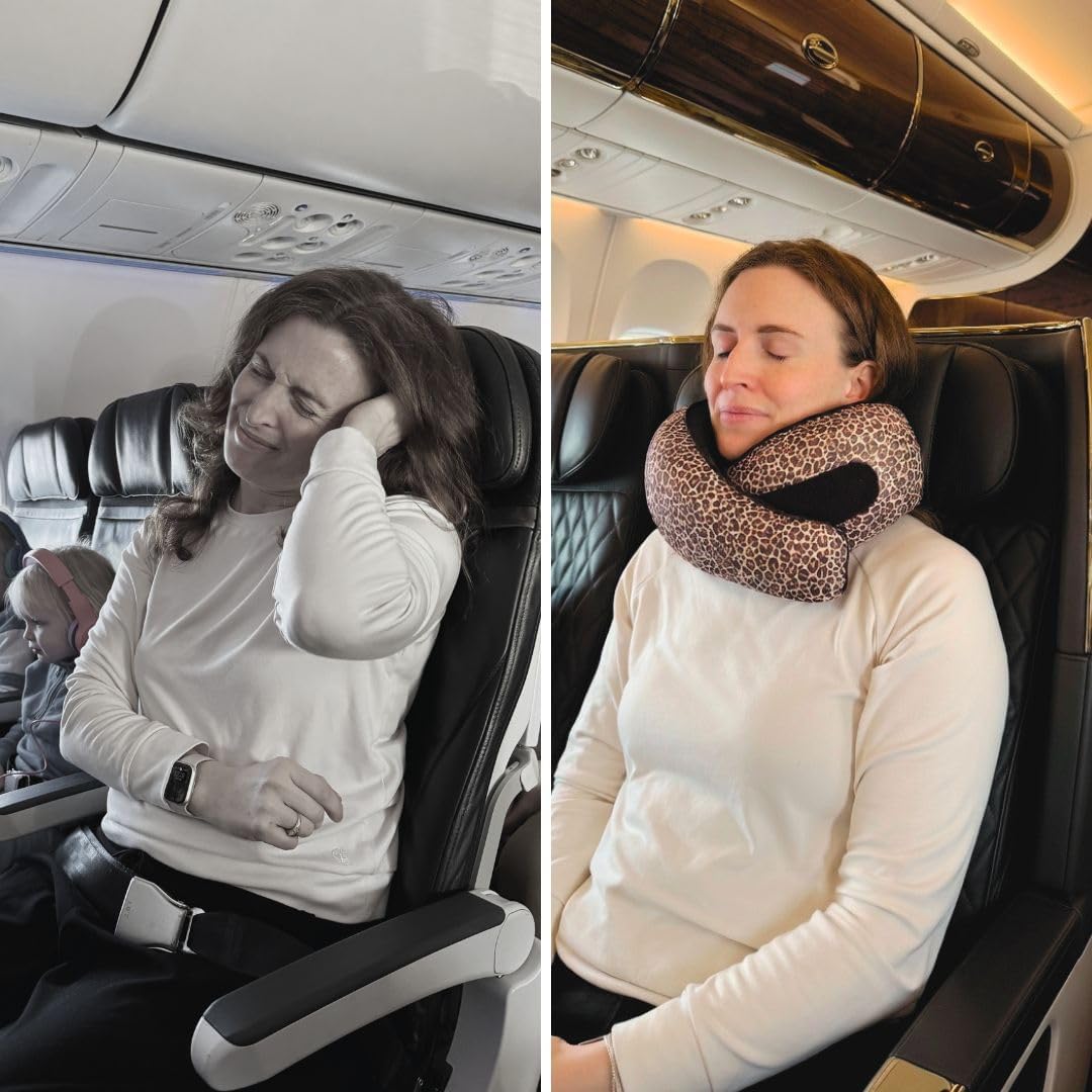 FlyHugz® Almohada de viaje para el cuello | Almohada cervical de es...