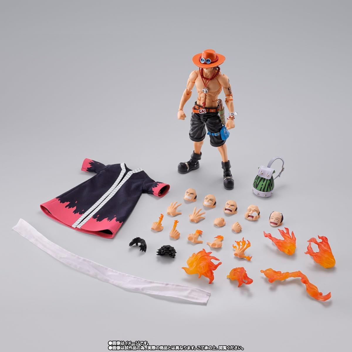 TAMASHII NATIONS - Una pieza - Portgas D. Ace -Fire Fist- S.H.Figua...