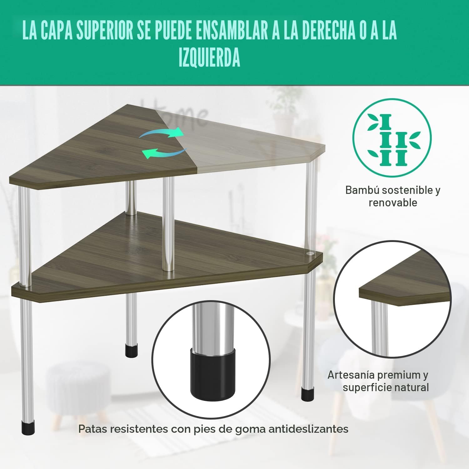 Weenson Organizador de Mostrador de Baño Estante de Esquina - Organ...