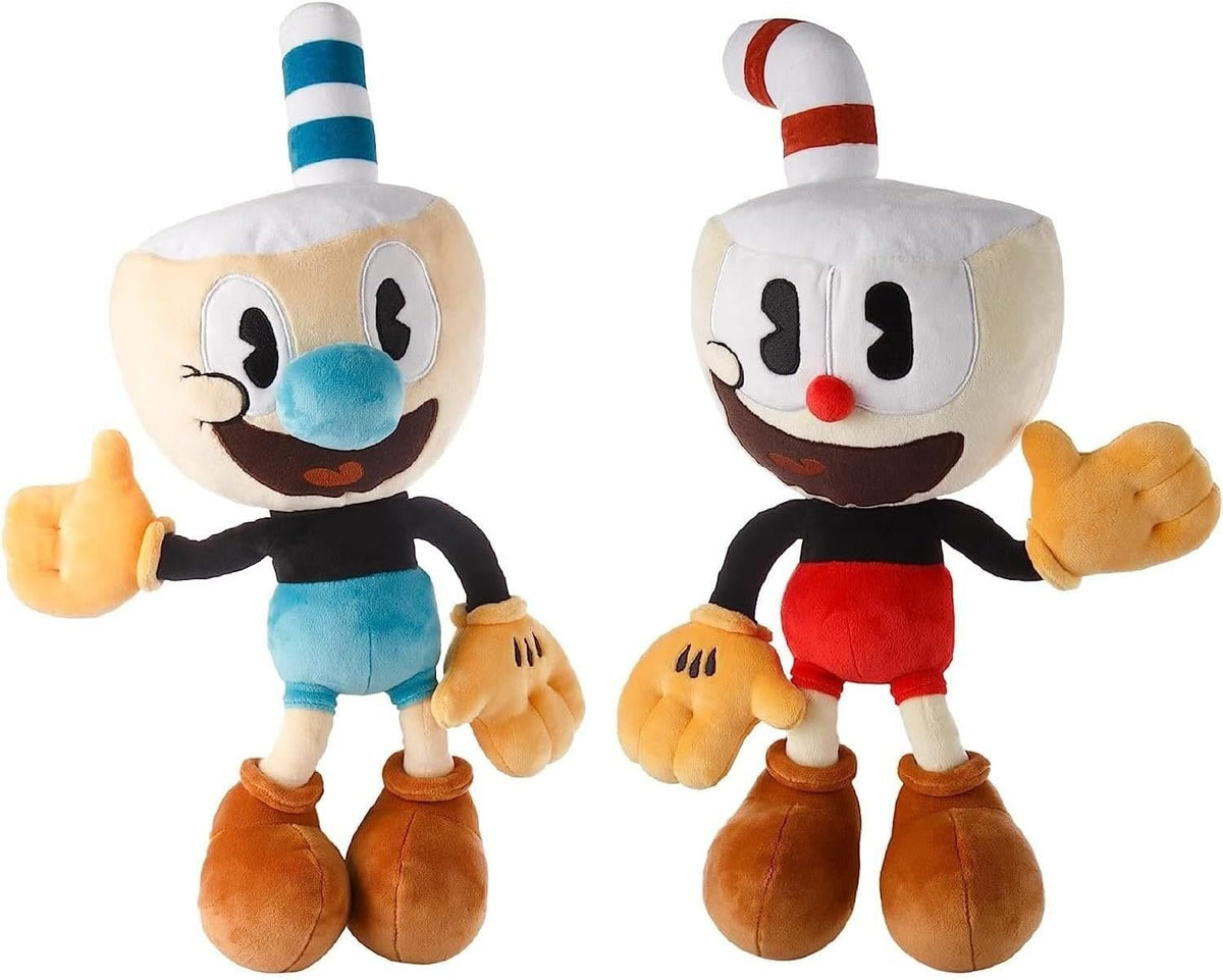 Paquete Cuphead &amp; Mugman de 15 pulgadas, juguete de peluche, mu...