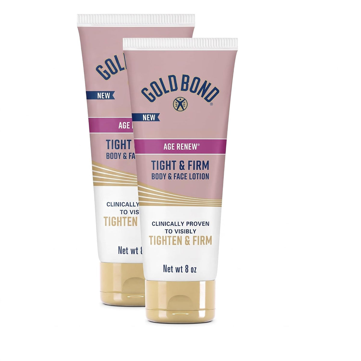 Gold Bond Age Renew Loción corporal y facial ajustada y firme con p...