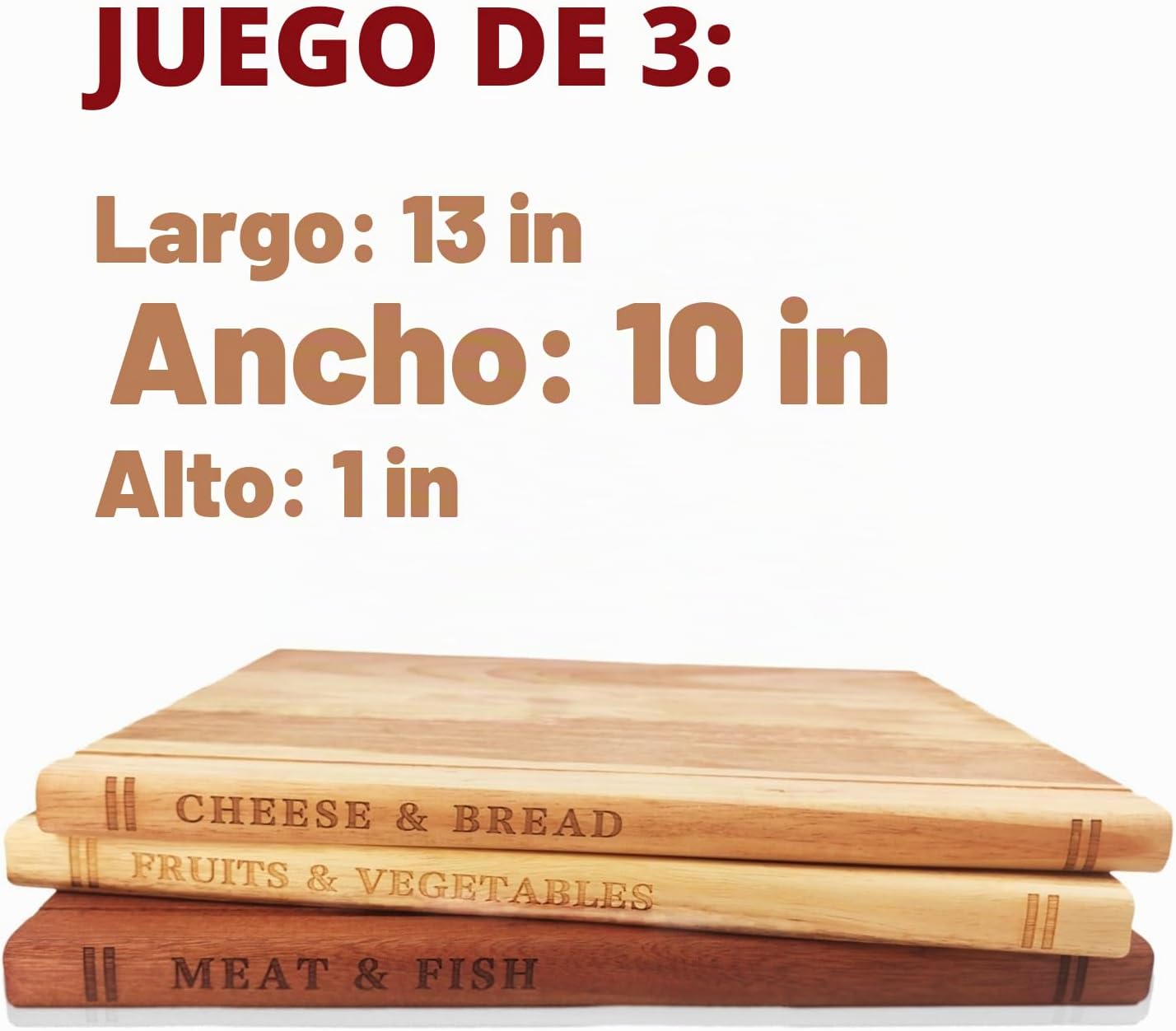 Azauvc - Juego de 3 tablas de cortar para cocina | Azauvc - Juego d...