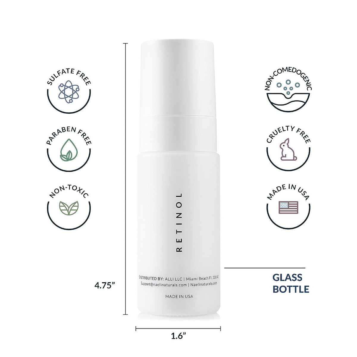 Crema de Retinoide - 4.25% Retinol Hidratante Nocturna para Cara y...