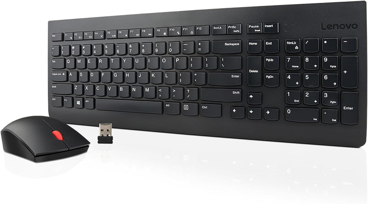 Lenovo Combo de Teclado y Ratón Inalámbricos 510, receptor USB Nano...