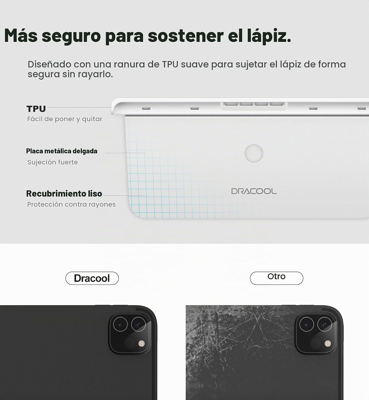 Dracool Soporte para lápiz para Apple Pencil Pro\/Apple Pencil de 2...