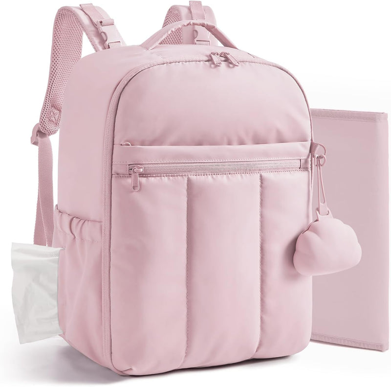 BAGSMART Mochila para pañales para bebé, bolsa de pañales ligera y...