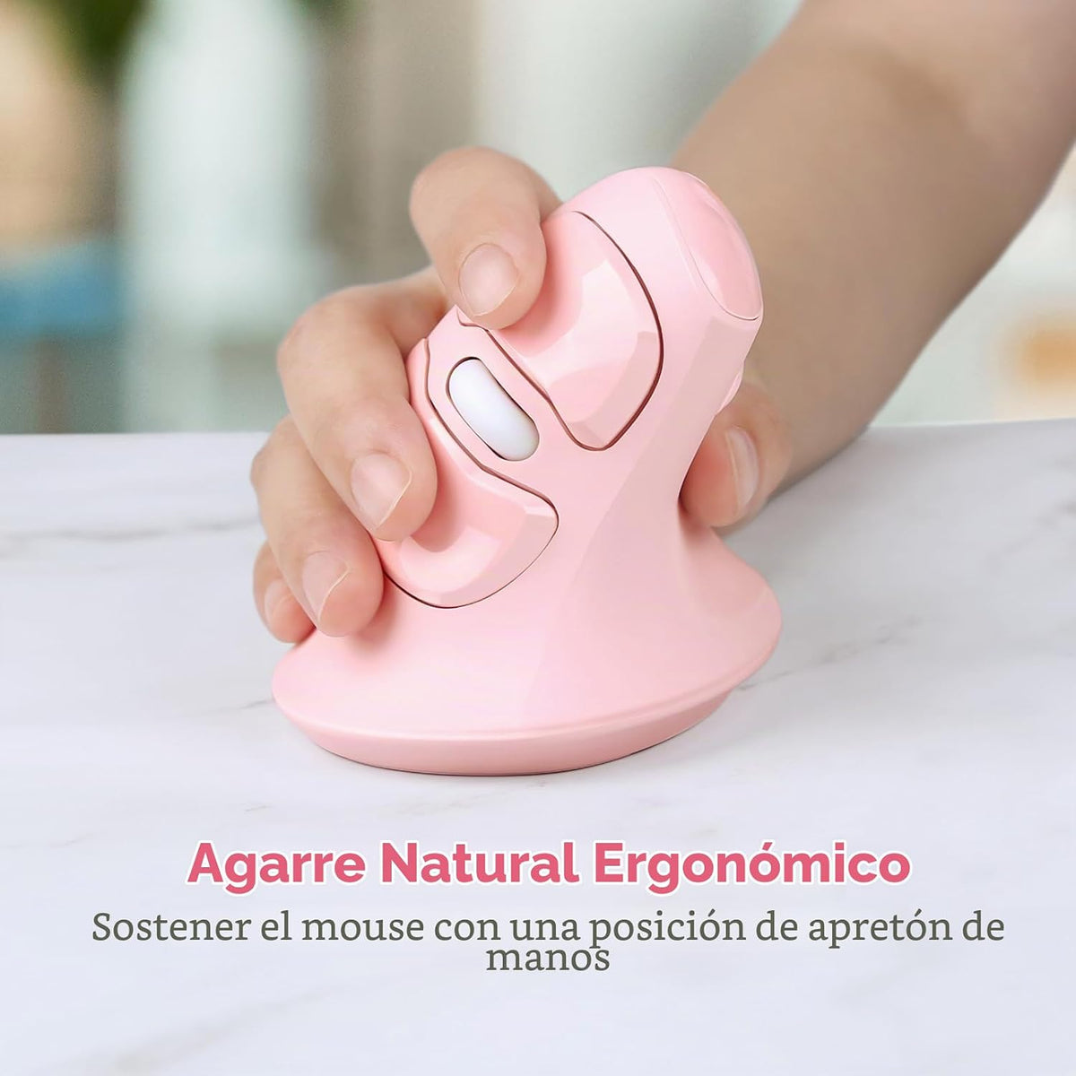 MicroPack Ratón ergonómico, ratón vertical inalámbrico con USB A y...
