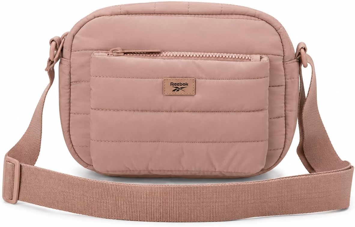 Reebok Bolsos cruzados para mujer, bolso ligero para teléfono celul...
