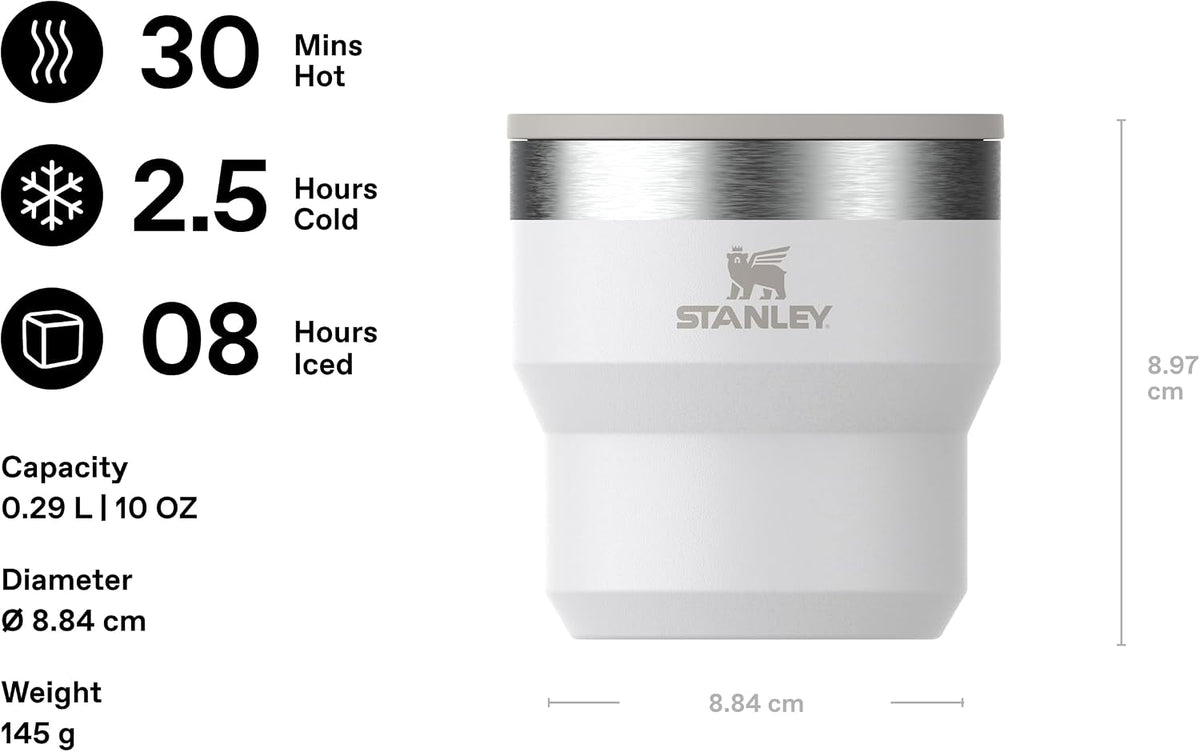 STANLEY 1913 Stay-Hot Taza Apilable 0.29L - Frost | Mantiene el frí...