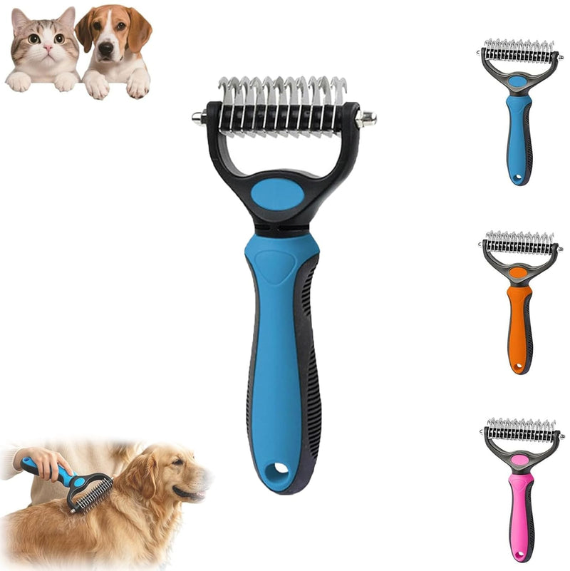 Pet Pro - Herramienta de aseo personal, cepillo para perros 2 en 1...