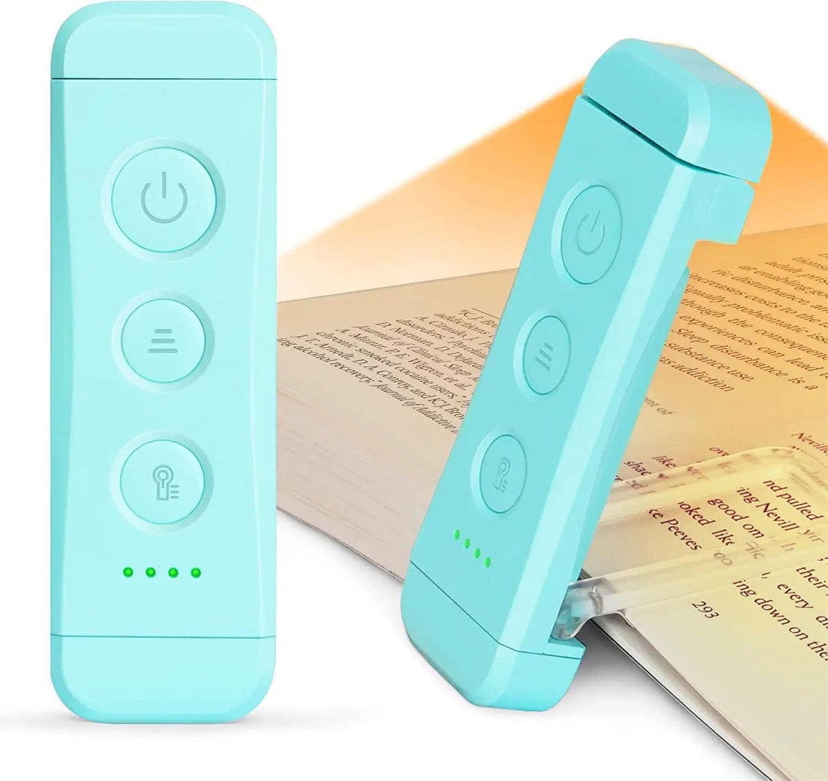 Glocusent Paquete de luces de libro recargables USB con 13 luces LE...