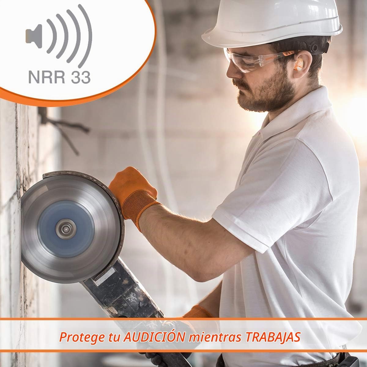MOLDEX Tapones para los oídos de espuma suave, 100 pares de tapones...
