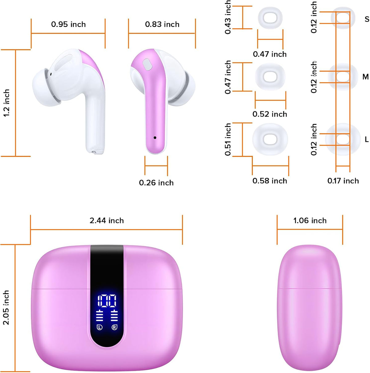 TAGRY Auriculares Bluetooth Verdaderamente Inalámbricos Auriculares...