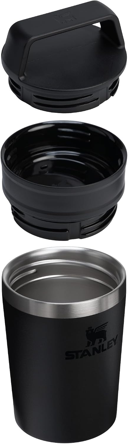 STANLEY 1913 Café to-Go Taza De Viaje 0.23L - Negro | Mantiene 3 ho...