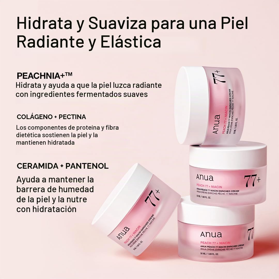 Crema de niacinamida de melocotón ANUA, 1.69 onzas líquidas | Crema...