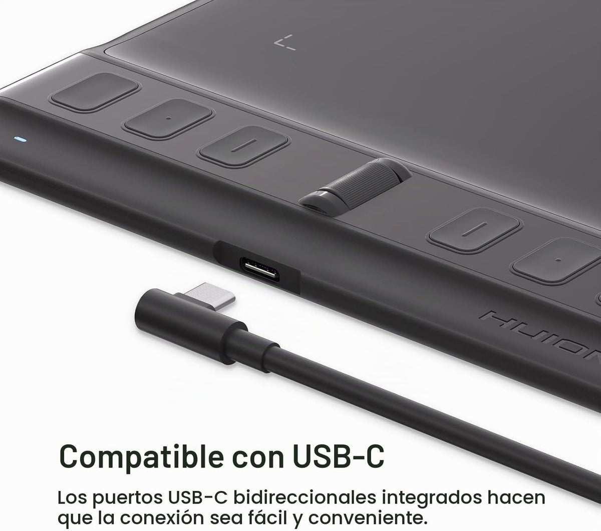 HUION Inspiroy 2 Tableta de dibujo pequeña con rueda de desplazamie...