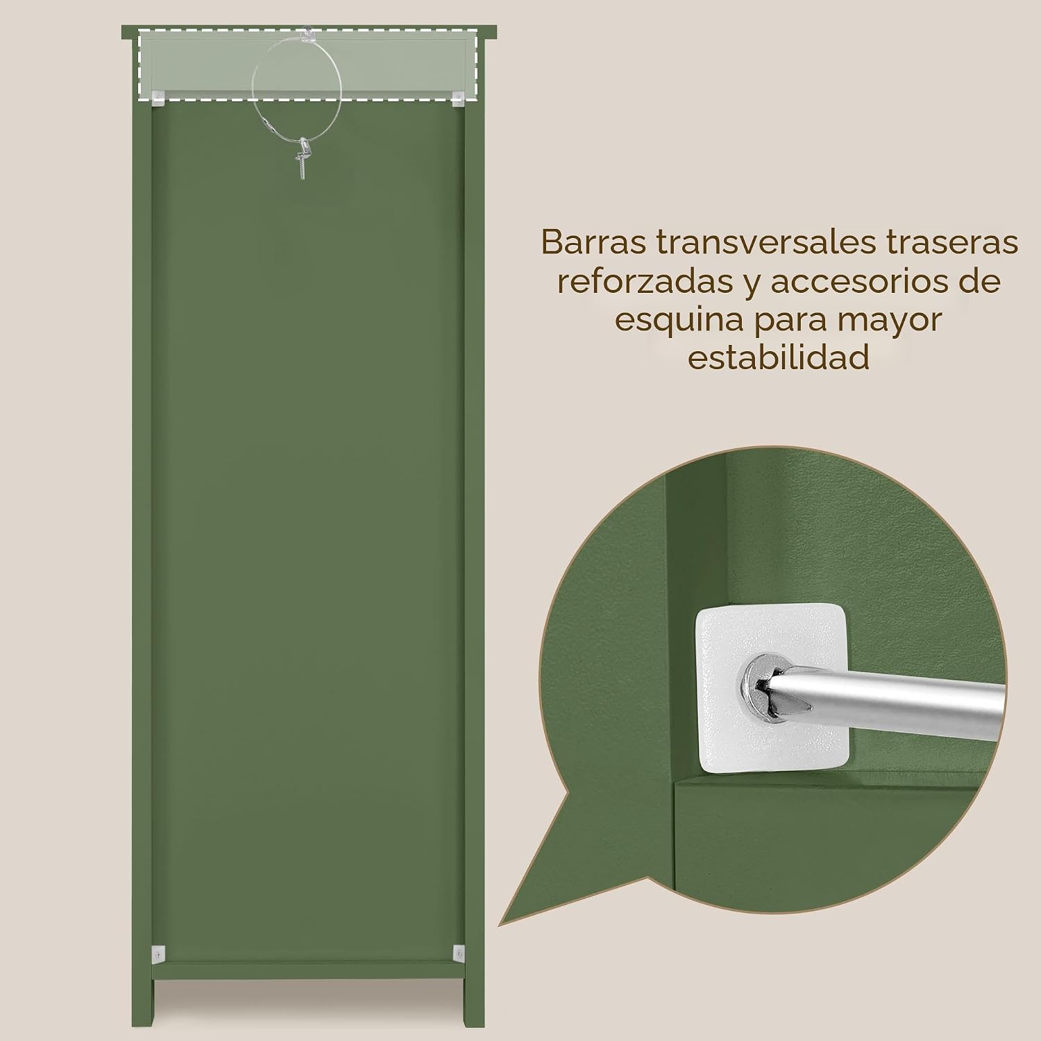 Yaheetech Gabinete de almacenamiento para baño, 12 pulgadas de anch...