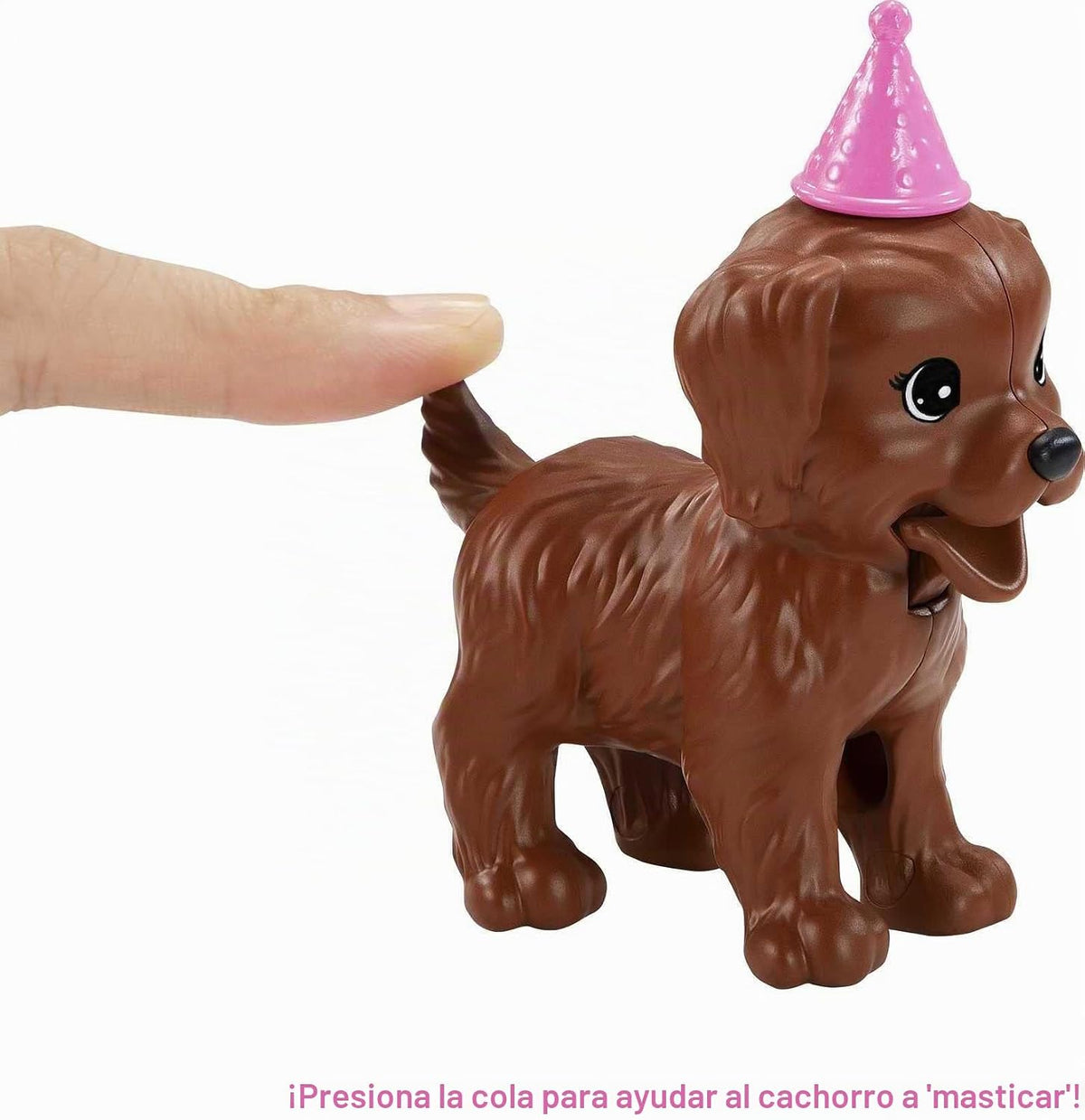 Muñeca y set de juego Barbie Puppy Party, muñeca rubia con vestido...