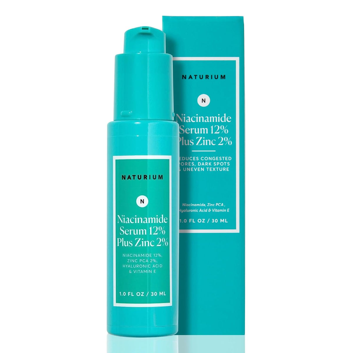 Naturium Suero facial de niacinamida 12% más zinc 2%, antienvejecim...