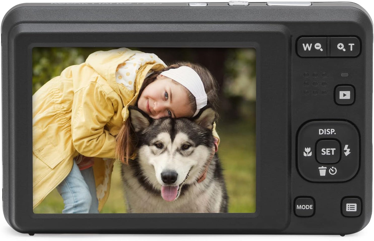 Kodak PIXPRO - Cámara digital FZ55, paquete azul con tarjeta de mem...