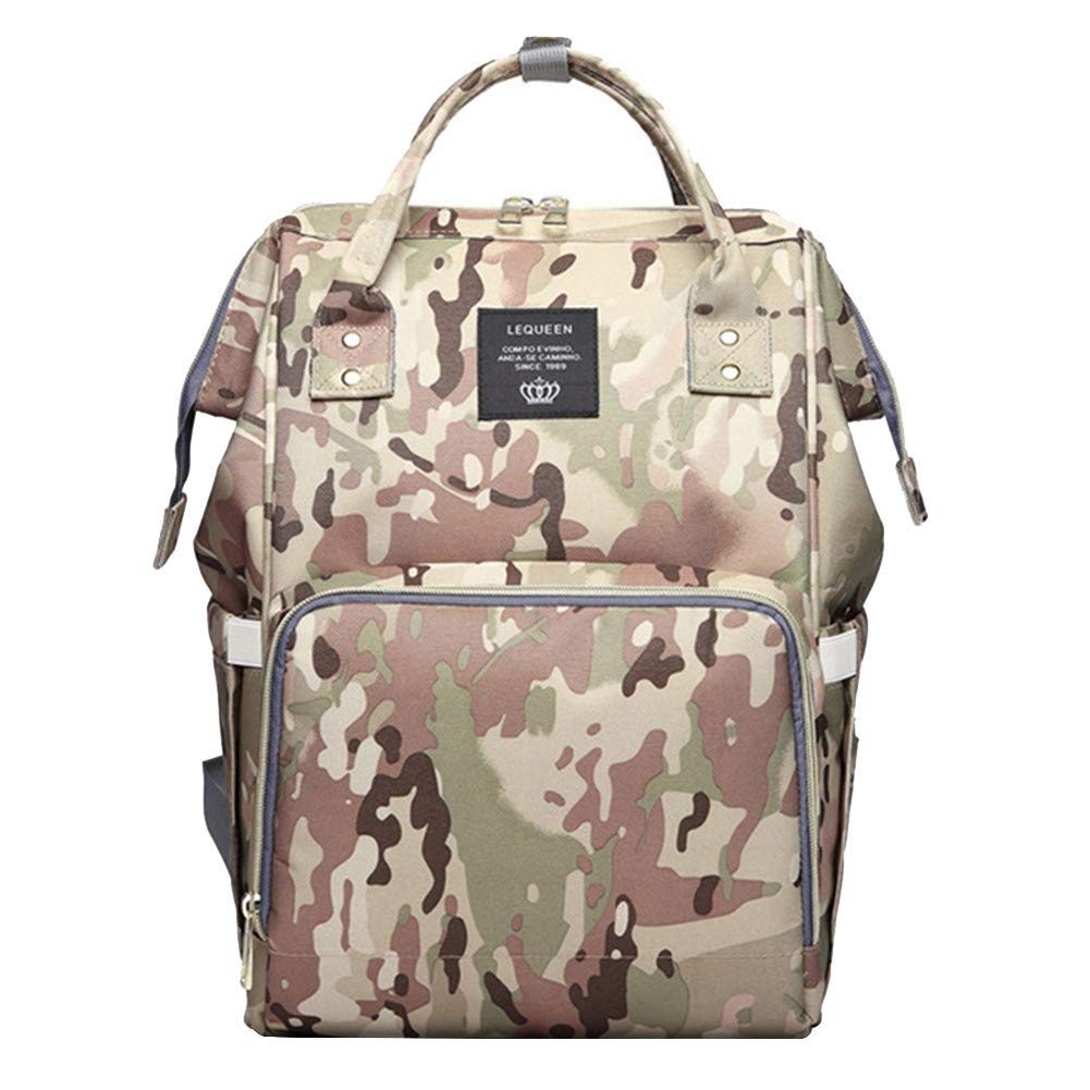 Armbq Mochila de pañales de camuflaje multifunción para el cuidado...